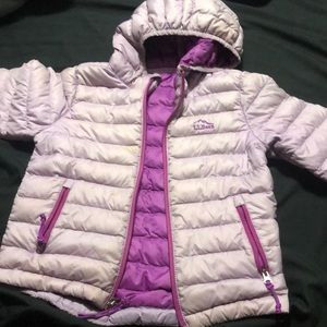 Kids LL Bean packable down coat